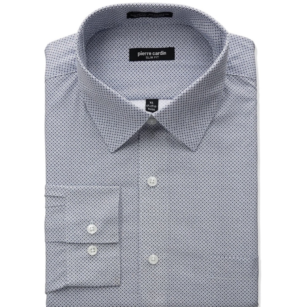 Pierre Cardin Men's Slim Fit Dress Shirt